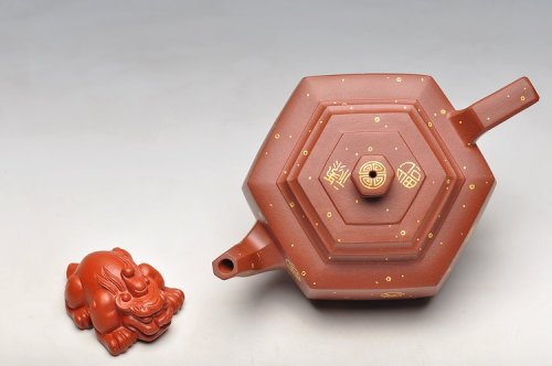 何卫枫紫砂壶 方圆之精妙 日益精进 挺拔流畅 ‘满金福’全手中雪华  原矿清水泥