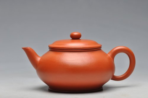 盛益明紫砂壶 金黄朱泥 全手神韵 线条韵味耐品 原矿朱泥