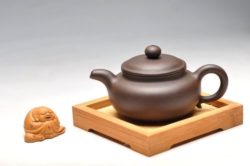 顾小英紫砂壶 精品厂料 寿珍风韵 乌泥小仿古 仅2件 原矿黑泥