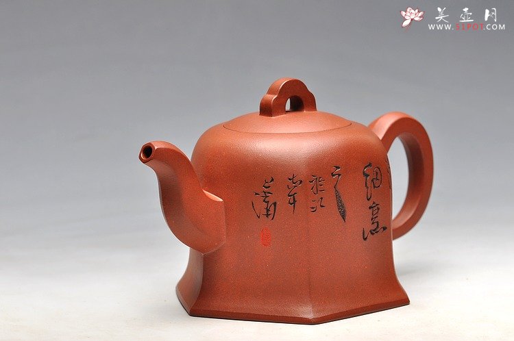 紫砂壶图片： 鲍志强高徒 历上清装饰 方鈡 优质底槽青 - 美壶网