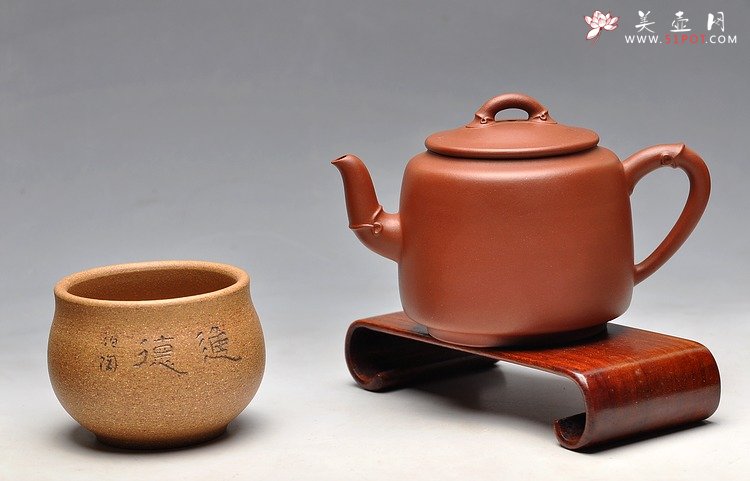 紫砂壶图片：不可一日无此君  禅意缸杯 - 美壶网