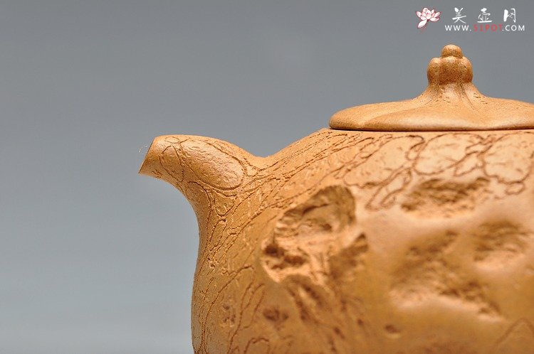 紫砂壶图片：老段泥 古朴灵气 融然  全手工灵芝龚春 瓜纽龚春 - 美壶网