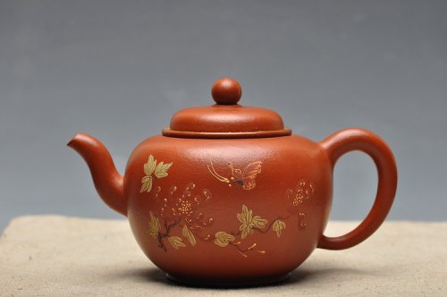 美壶定制紫砂壶 老朱泥难得大品 全手摹古 圆润大方 全手宫灯 孤品 原矿朱泥