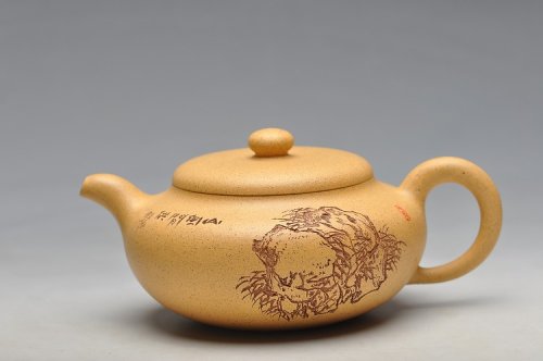 朱牧清紫砂壶 淡雅得趣 实用佳品 鼓韵 原矿段泥