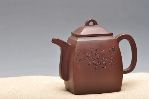 谈剑锋紫砂壶 鲍志强高徒历上清装饰 铮铮铁骨 俊雅精品 汉方 原矿紫泥