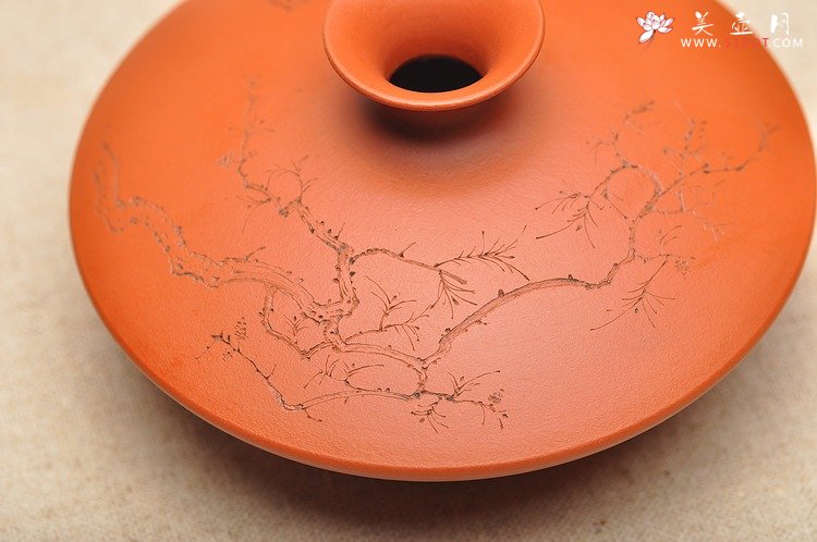 紫砂壶图片：花插瓶 朱泥 文雅赏玩 国助和石装饰 - 美壶网