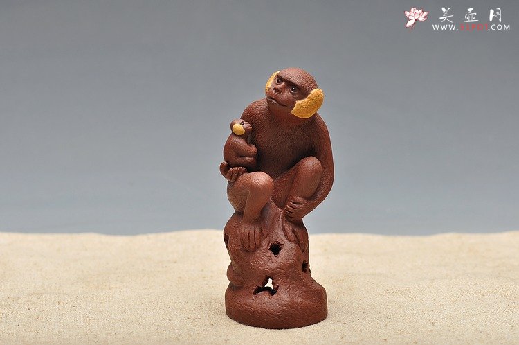 紫砂壶图片：母子情深 精品茶宠 - 美壶网