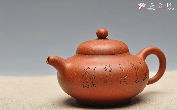 紫砂壶图片：国工师陈宏林装饰 端庄典雅  全手华颖 - 美壶网