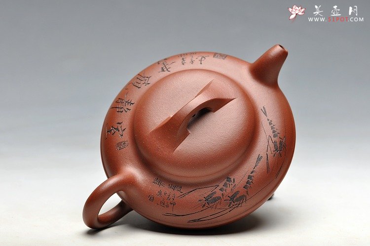 紫砂壶图片：张云熙作品 雅趣翰墨 室静观书 线圆 - 美壶网