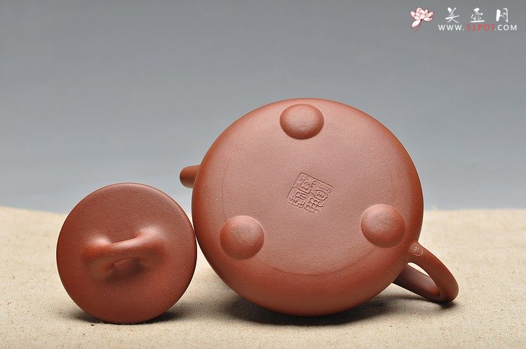 紫砂壶图片：质朴简单 素雅典范 平盖石瓢 - 美壶网