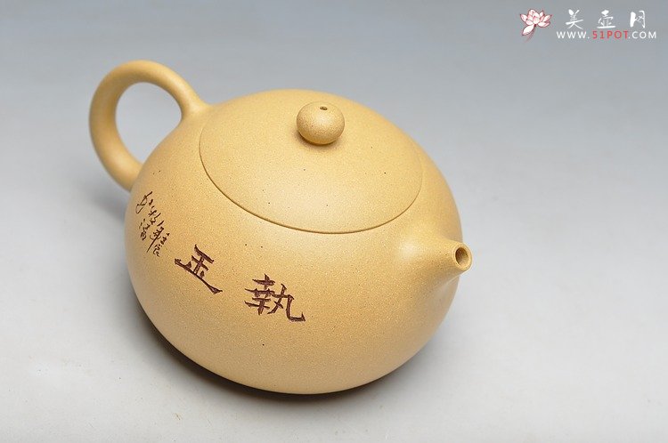 紫砂壶图片：本山绿 饱满可趣 经典西施 - 美壶网