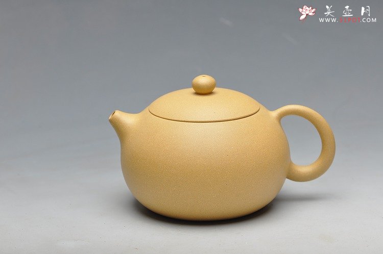 紫砂壶图片：本山绿 饱满可趣 经典西施 - 美壶网