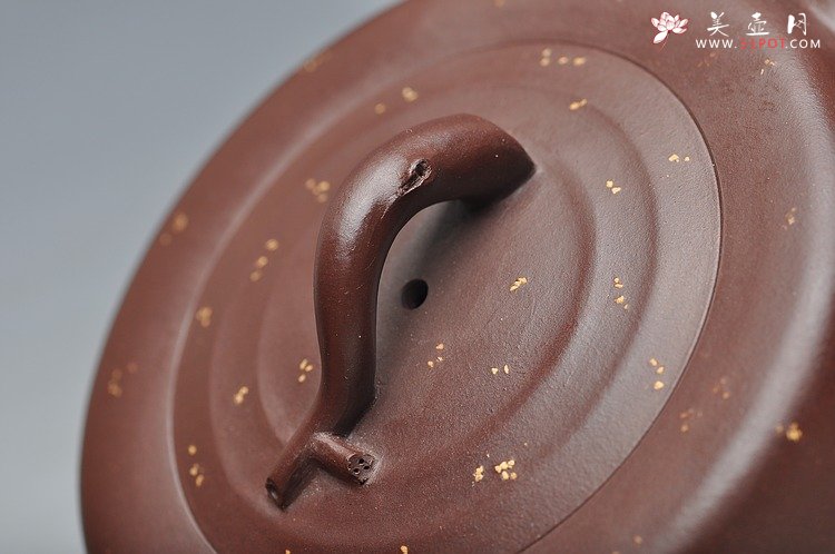 紫砂壶图片：原创作品 舒展淡雅  全手花好月圆 - 美壶网