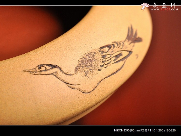 紫砂壶图片：文房雅玩 清雅老味 笔洗 - 美壶网