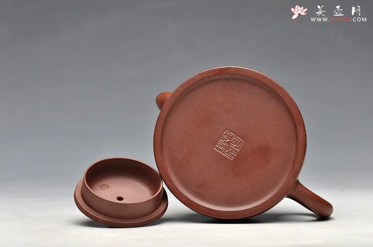 紫砂壶图片：敦厚可人 实用精品 小天际 优质老拼紫 双色绞泥 - 美壶网