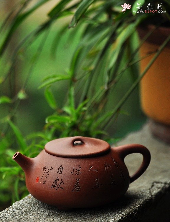 紫砂壶图片：张听刚装饰 精品全手满瓢 饱满大气 优质底料 - 美壶网