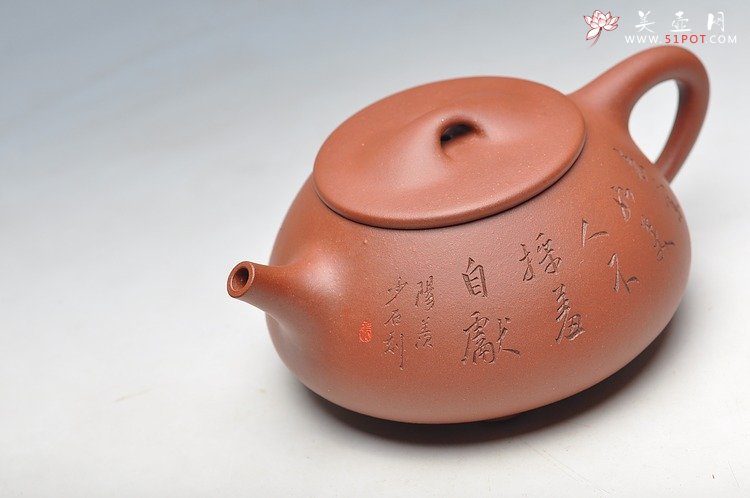 紫砂壶图片：张听刚装饰 精品全手满瓢 饱满大气 优质底料 - 美壶网