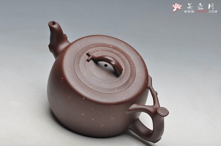 紫砂壶图片：原创作品 舒展淡雅  全手花好月圆 - 美壶网