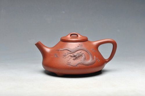 王余平紫砂壶 骨肉均挺  塑龙 全手子冶石瓢 原矿底槽清