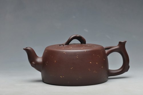 徐建芳紫砂壶 原创作品 舒展淡雅  全手花好月圆 原矿紫泥