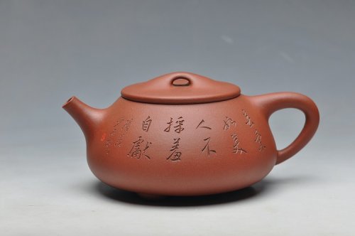 陈进紫砂壶 张听刚装饰 精品全手满瓢 饱满大气 优质底料 