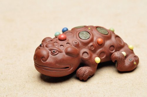 美壶定制紫砂壶 珠光宝气的金蟾 传神 原矿紫泥