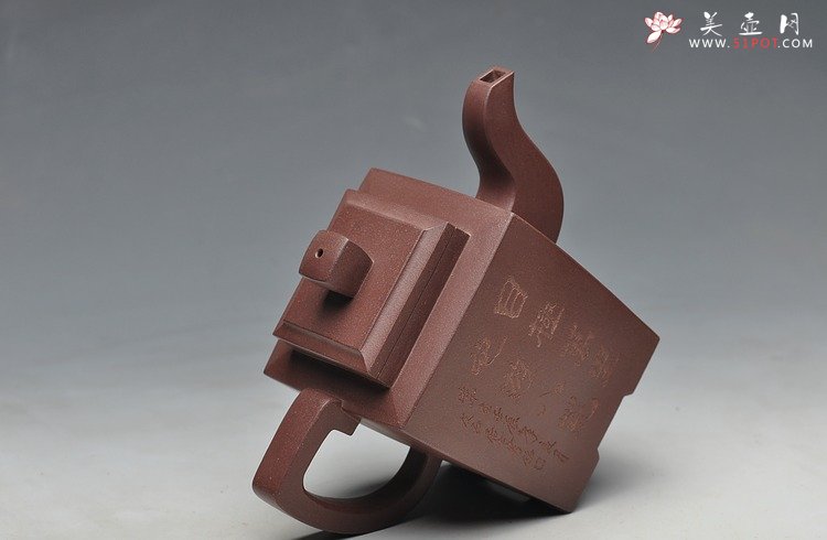 紫砂壶图片：挺拔之美 堆塑之龙韵 全手夺魁 - 美壶网