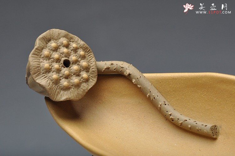 紫砂壶图片：荷叶香插 最新样式  蛮有特点 精致 - 美壶网