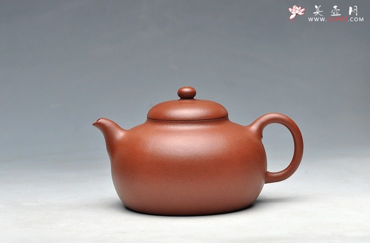 紫砂壶图片：饱满 秀气 做工精致 全手敦古 - 美壶网