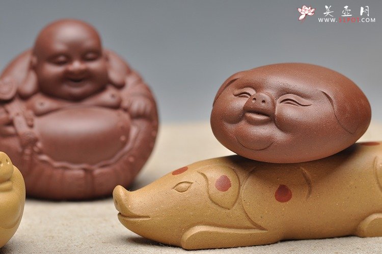 紫砂壶图片：小猪乐园o(∩_∩)o  - 美壶网