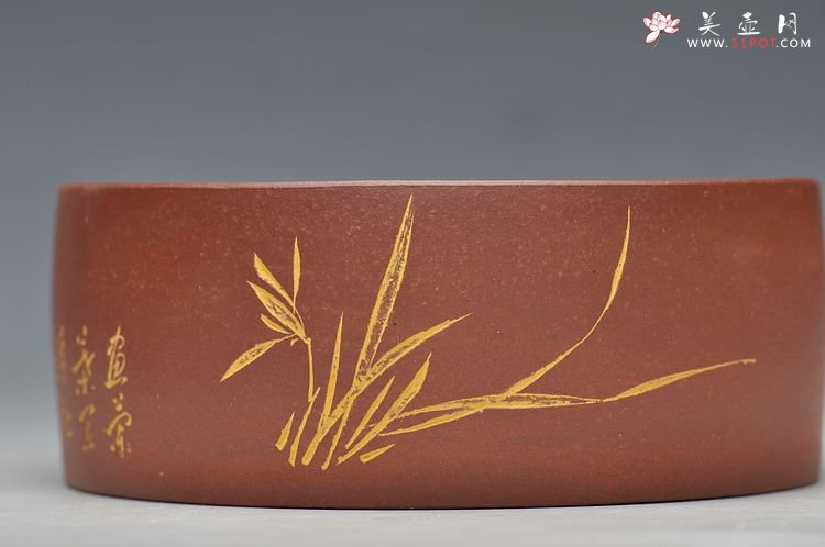 紫砂壶图片：文房雅器 笔洗 全手 金石味道 - 美壶网