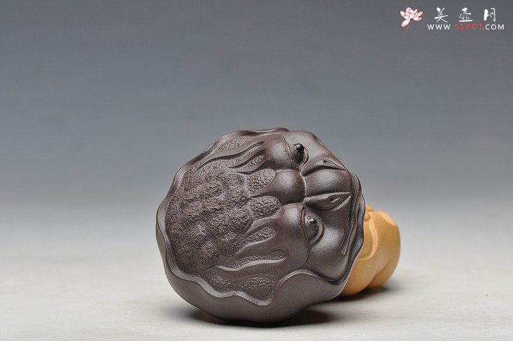 紫砂壶图片：荷叶金蟾  - 美壶网