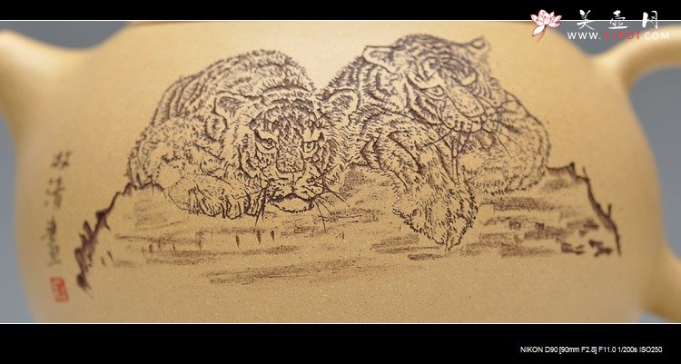 紫砂壶图片：2只老虎 乳香之西施~~ - 美壶网