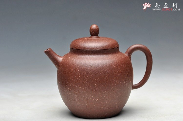 紫砂壶图片：紫玉金砂 质感漂亮 素心 杀茶利器 - 美壶网