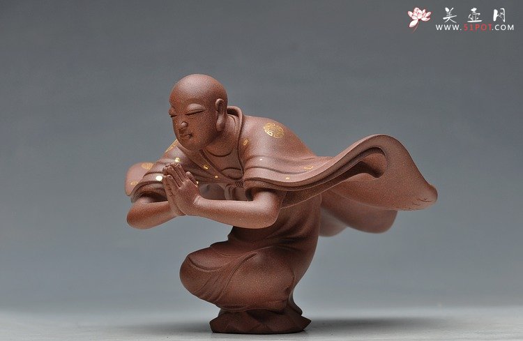 紫砂壶图片： 范志峰最新作品描金蓬莱 衣有凌虚之韵，容有出尘之想 - 美壶网