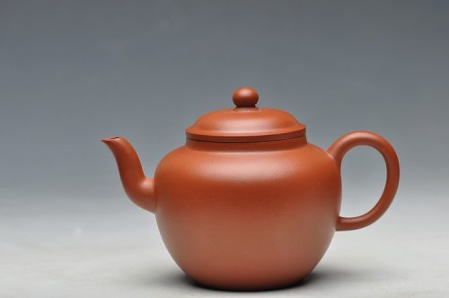 蒋小琴紫砂壶 线条流畅  亭亭玉立 全手恒圆 原矿朱泥