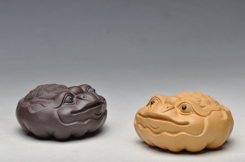 美壶定制紫砂壶 荷叶金蟾  