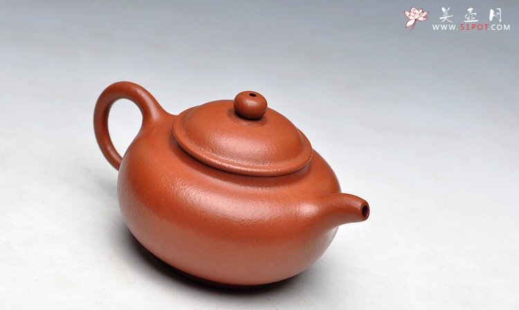 紫砂壶图片：90年代的全手小华颖 极品朱泥 高手之作 - 美壶网