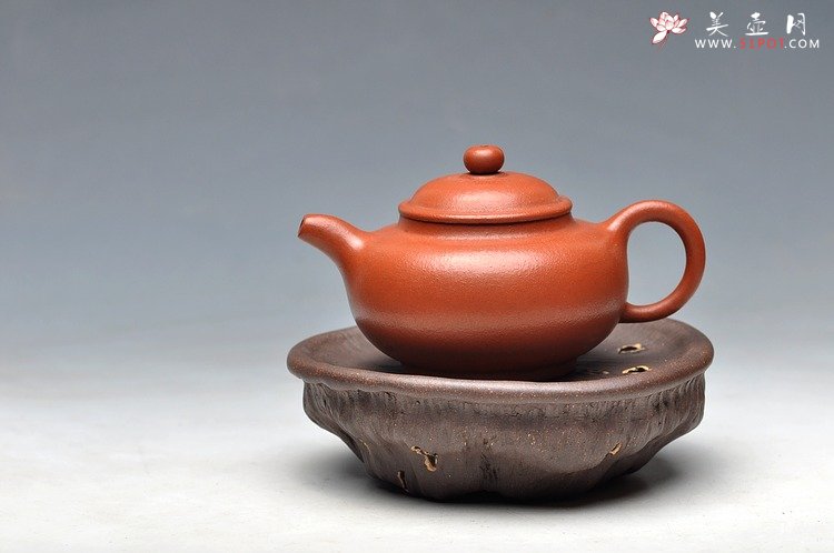 紫砂壶图片：莲心壶托 杯托 雅致好玩 - 美壶网