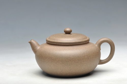 袁新强紫砂壶 实用一手壶 雅趣十足 全手小秋悦 适合红茶普洱 青灰泥