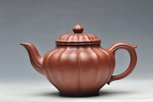 酒虎紫砂壶 线条流畅 清美之作 筋纹笑樱 原矿清水泥