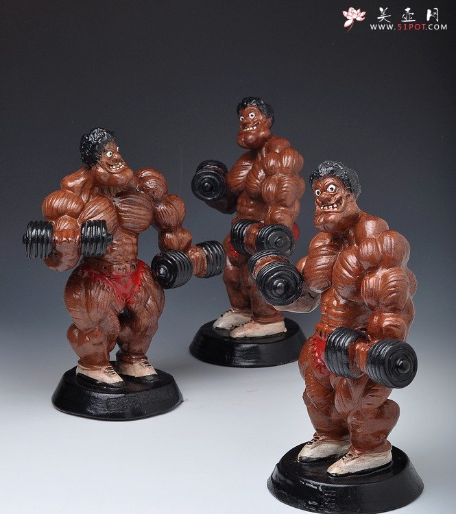 紫砂壶图片：肌肉男 早期为苏州劲与美定做 动感 - 美壶网