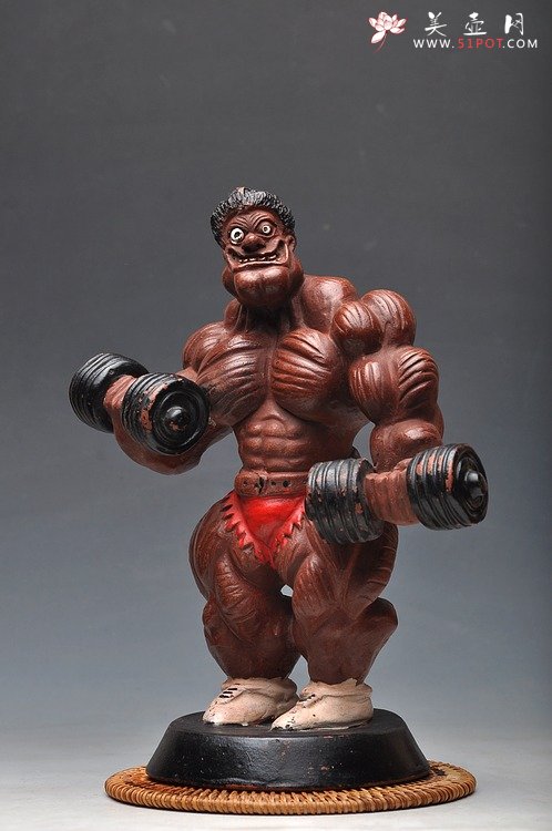 紫砂壶图片：肌肉男 早期为苏州劲与美定做 动感 - 美壶网