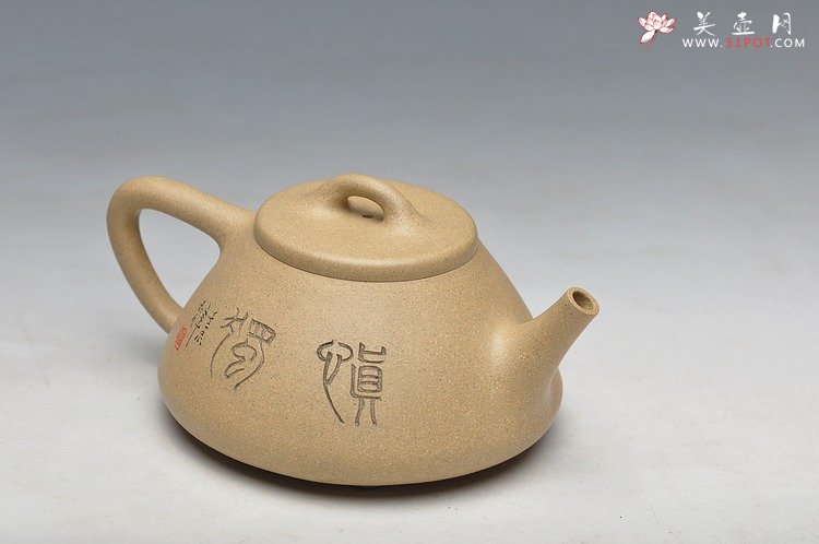 紫砂壶图片：素雅文气 全手子冶石瓢 谭华斌装饰 - 美壶网