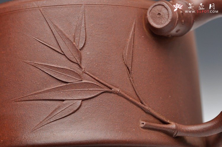 紫砂壶图片：方圆堂实力派 许嘉年 全手一段竹 - 美壶网