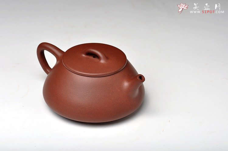 紫砂壶图片：双节特惠之平盖石瓢 端庄大方 做工精致 实用入门 - 美壶网