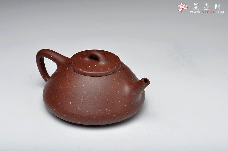 紫砂壶图片：精品代表作 最新力作 全手铺砂大子冶石瓢 - 美壶网