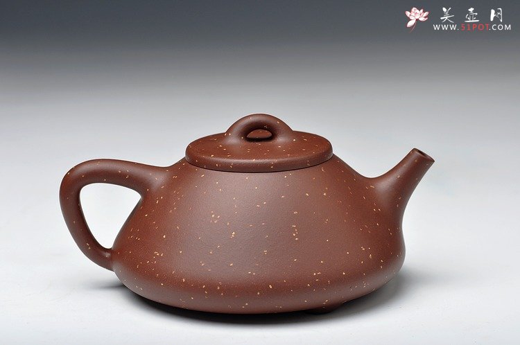 紫砂壶图片：精品代表作 最新力作 全手铺砂大子冶石瓢 - 美壶网