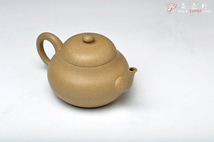 紫砂壶图片：古风耐品 素雅可人 本绿全手小君德 冬日里的小精灵 - 美壶网