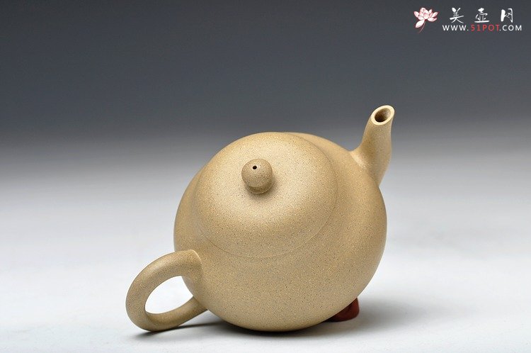 紫砂壶图片：古风耐品 素雅可人 本绿全手小君德 冬日里的小精灵 - 美壶网